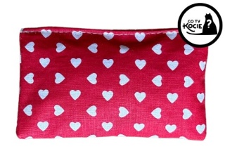 DUŻA PODUSZECZKA Z WALERIANĄ | Czerwone serca | Co Ty Kocie