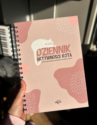 DZIENNIK AKTYWNOŚCI KOTA + 2 cienkopisy GRATIS | Co Ty Kocie