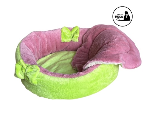 LEGOWISKO DLA KOTA | Różowo - zielono | ⌀ 50 cm | Co Ty Kocie