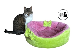 LEGOWISKO DLA KOTA | Różowo - zielono | ⌀ 50 cm | Co Ty Kocie