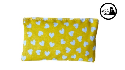 MAŁA PODUSZECZKA Z KOCIMIĘTKĄ | Żółte serca | Co Ty Kocie
