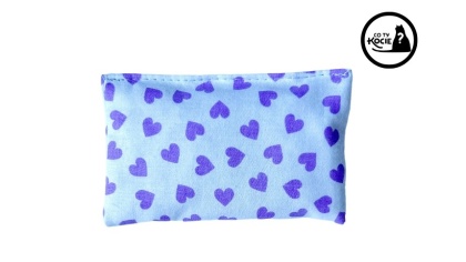 MAŁA PODUSZECZKA Z KOCIMIĘTKĄ | Fioletowe serca | Co Ty Kocie