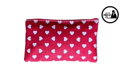 MAŁA PODUSZECZKA Z KOCIMIĘTKĄ | Czerwone serca | Co Ty Kocie