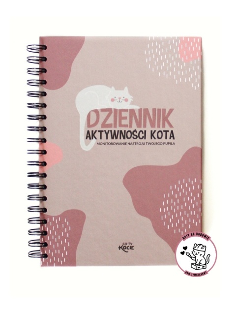 DZIENNIK AKTYWNOŚCI KOTA + 2 cienkopisy GRATIS | Co Ty Kocie